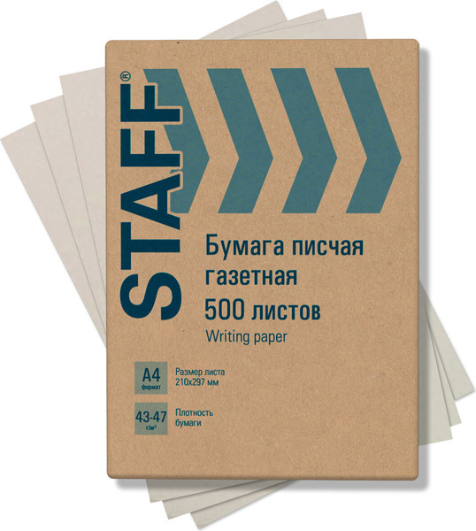 Изображение товара Бумага Staff А4 43-47г/м2 / 115342 (500л)