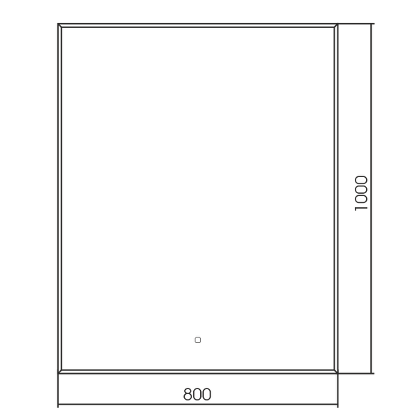 Изображение товара Зеркало Silver Mirrors Алмина 80x100 / LED-00002315
