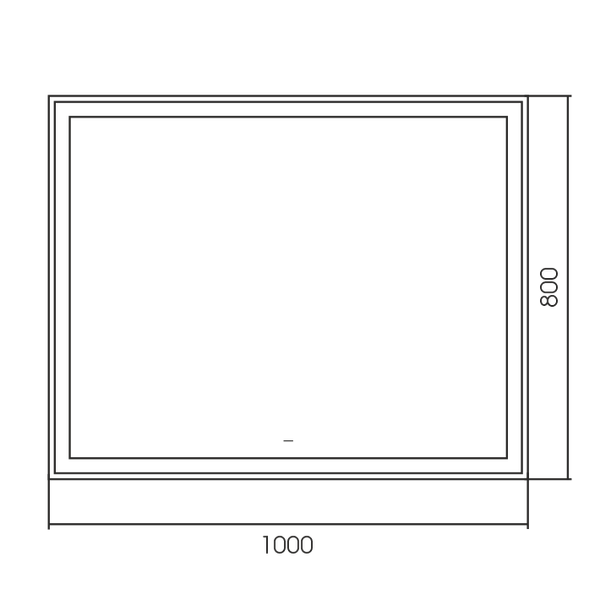 Изображение товара Зеркало Silver Mirrors Ливия 100x80 / LED-00002706