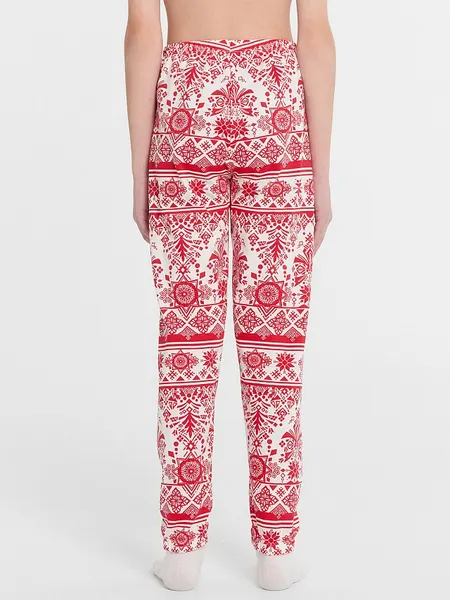 Изображение товара Пижама детская Mark Formelle 563323 (р.110-56-51, красный/новогодний орнамент)