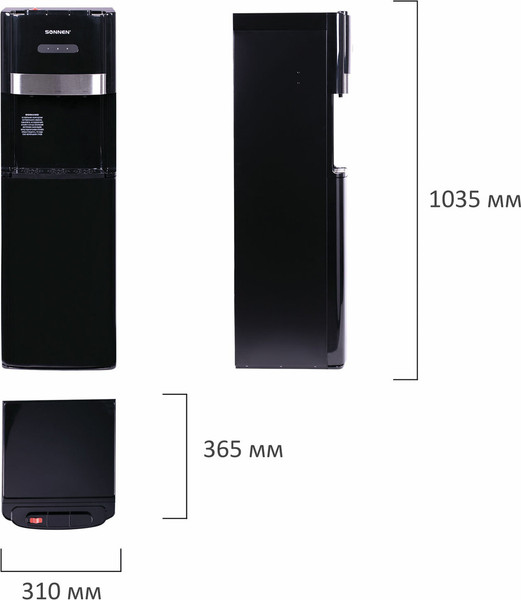 Изображение товара Кулер Sonnen FSE-03B / 454998 (черный)