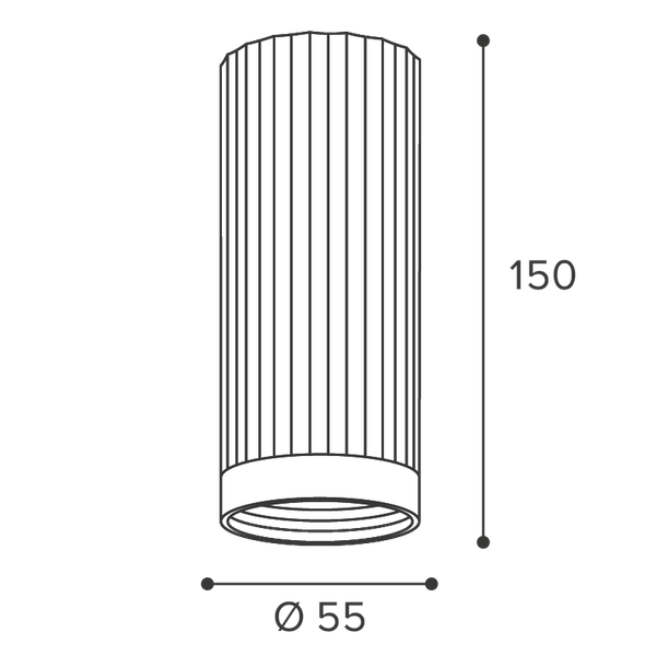 Изображение товара Точечный светильник Wolta WSL-GU10/19SG