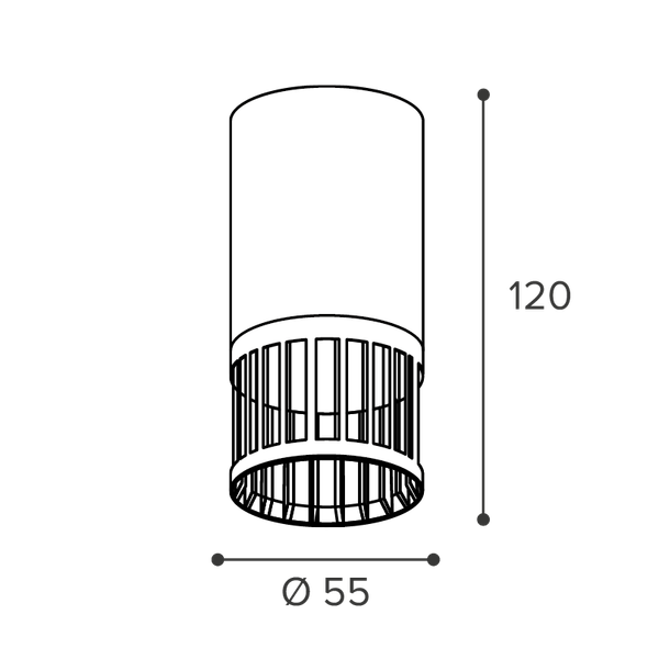 Изображение товара Точечный светильник Wolta WSL-GU10/19B