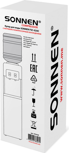 Изображение товара Кулер Sonnen FSC-02AC / 455420 (белый)