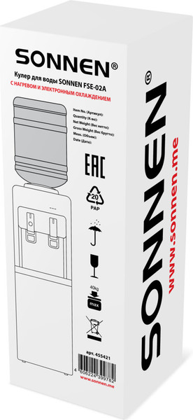 Изображение товара Кулер Sonnen FSE-02A / 455421 (белый)