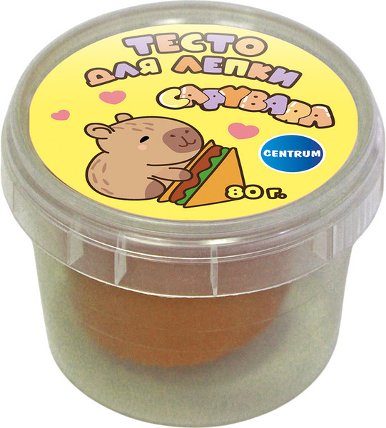 Изображение товара Набор для лепки Centrum Тесто. Капибара / 77959 (оранжевый)