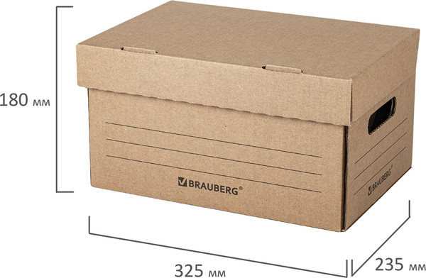 Изображение товара Коробка архивная Brauberg Делопроизводство / 129589