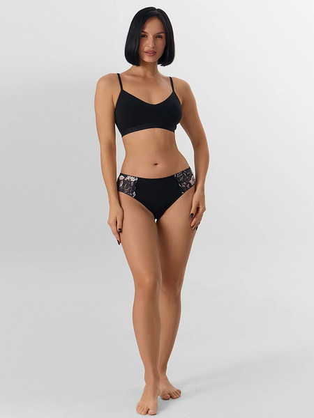 Изображение товара Трусы женские Mark Formelle 412684 (р.98, цветы на черном-1)