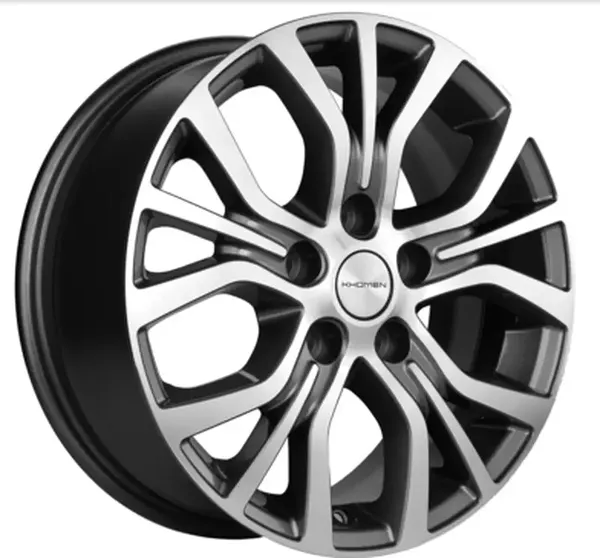 Изображение товара Литой диск Khomen KHW1608 Alphard 16x6.5" 5x114.3мм DIA 60.1мм ET 38мм (Gray FP)