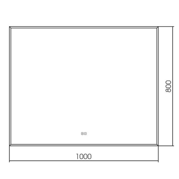 Изображение товара Зеркало Silver Mirrors Алмина 100x80 2.2 / LED-00003007