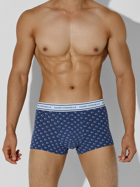 Изображение товара Комплект мужских трусов Mark Formelle 411124-3 (р.82-92, узор на джинсовом/светло-голубой/джинсовый)