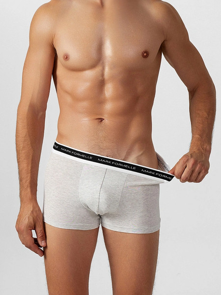 Изображение товара Комплект мужских трусов Mark Formelle 411124-3 (р.98-108, серый меланж 4306А/графит/черный)