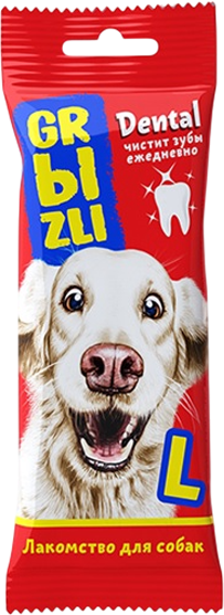 Изображение товара Лакомство для собак GRЫZLI Жевательное для крупных пород / 2331 (L, 12х36г)