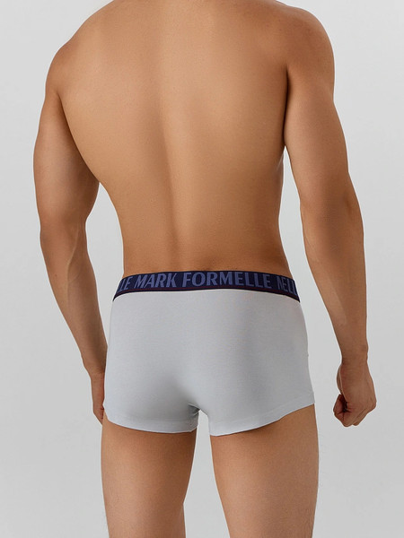 Изображение товара Комплект мужских трусов Mark Formelle 411188-2 (р.98-108, светло-серый/лошади на темно-синем)