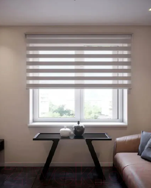 Изображение товара Рулонная штора Jalux День-Ночь Mic 113 60x160 (серый)