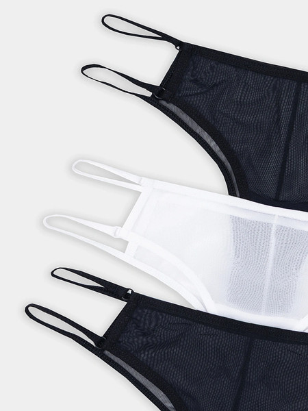 Изображение товара Комплект женских трусов Mark Formelle 412438-3 (р.106, черный/белый/черный)