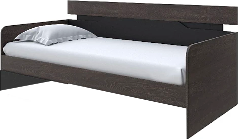 Изображение товара Кровать-тахта Proson Milton 120x190 (дуб кантербери/черный)