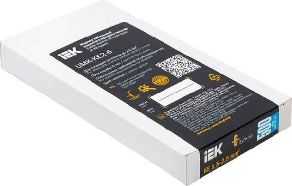 Изображение товара Маркер кабельный IEK KE 1.5-2.5мм2 "6" / UMK-KE2-6 (500шт)