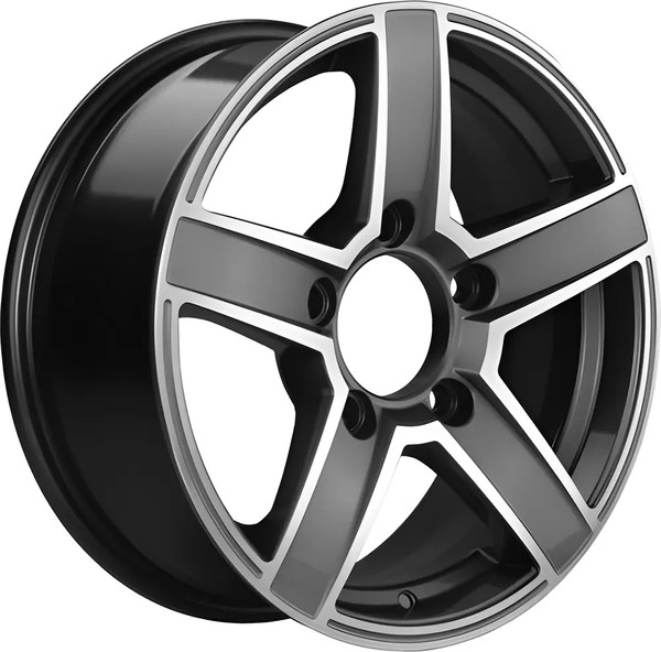 Изображение товара Литой диск Khomen KHW1614 Niva 4x4 16x6.5" 5x139.7мм DIA 98.5мм ET 35мм (Gray FP)