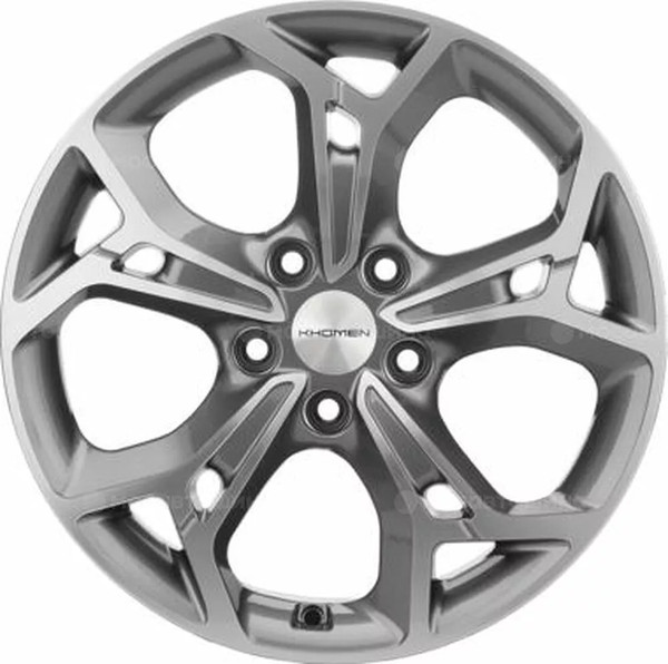 Изображение товара Литой диск Khomen KHW1702 ASX 17x7" 5x114.3мм DIA 67.1мм ET 46мм Gray FP