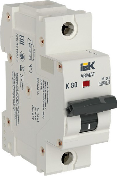 Изображение товара Выключатель автоматический IEK Armat AR-M10H-1-K080