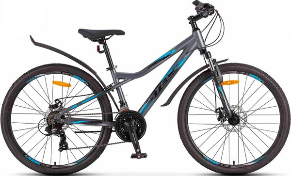 Изображение товара Велосипед STELS Navigator 610 MD V050 / LU091646 (14, антрацитовый/синий, разобранный, в коробке)