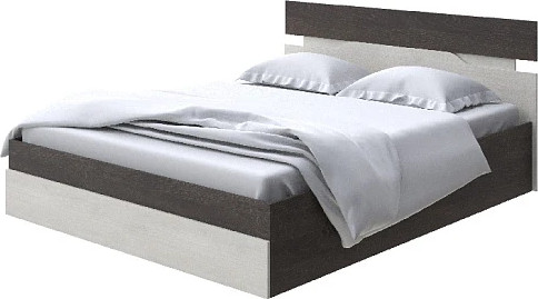 Изображение товара Двуспальная кровать Proson Milton с ПМ 160x200 (дуб кантербери/дуб шамони светлый 124)