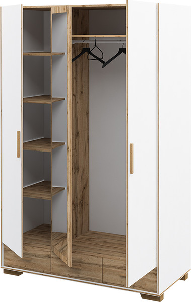 Изображение товара Шкаф ELVA Нодо NEM01HP-2D1Z3S-1420/620/2200 (01) (дуб вотан/белый)