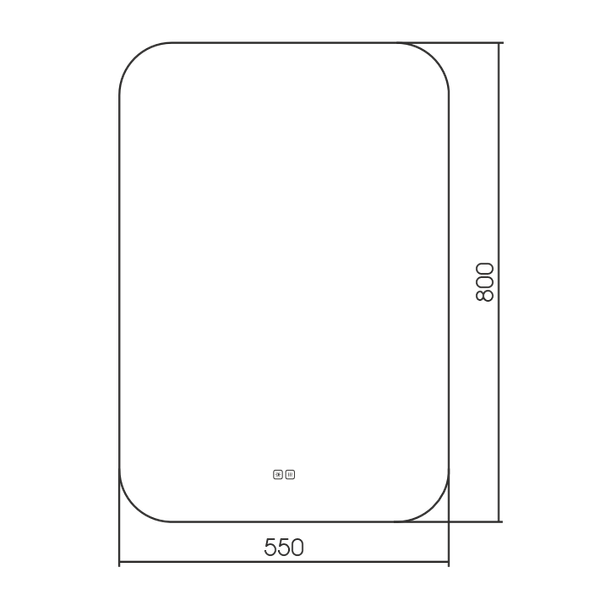 Изображение товара Зеркало Silver Mirrors Паллада 55x80 2.2 / LED-00003004