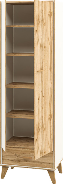 Изображение товара Шкаф ELVA Нодо NEM01HP-2D1S-630/400/2000 (01) (дуб вотан/белый)