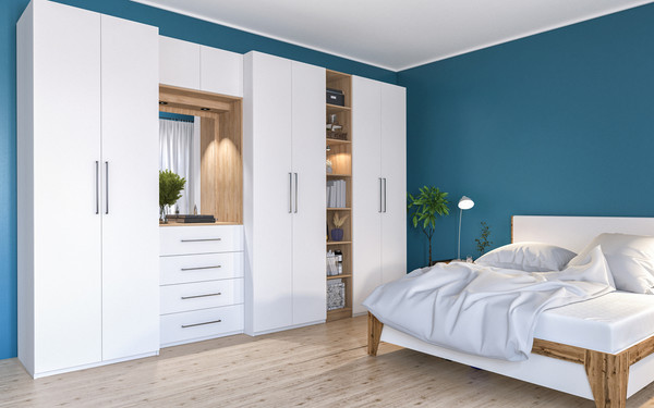 Изображение товара Шкаф-пенал ELVA Брис NEM02HS-1D-400/580/2400 (11) (белый)