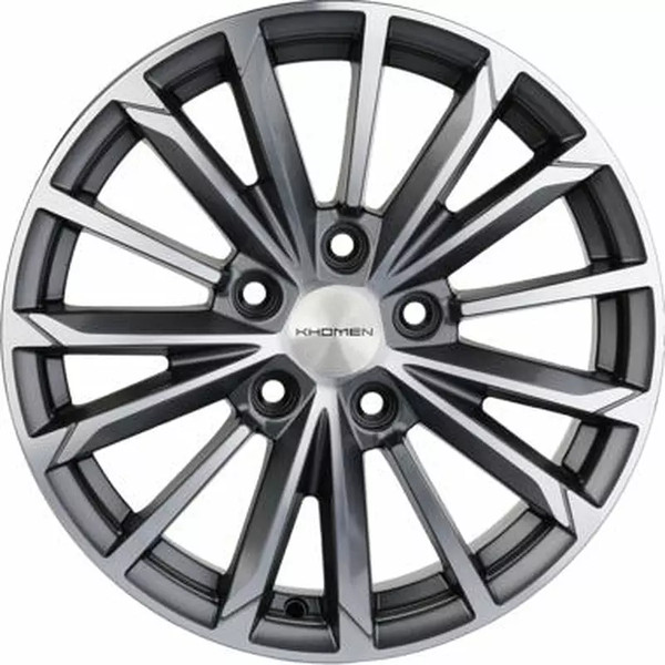 Изображение товара Литой диск Khomen KHW1610 Toyota/Suzuki 16x6.5" 5x114.3мм DIA 60.1мм ET 45мм (Gray FP)