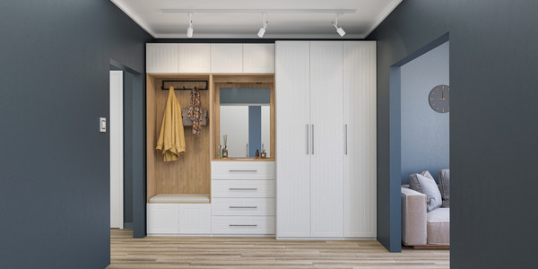 Изображение товара Шкаф ELVA Брис NEM02HS-2D-800/580/2400 (11) (белый)