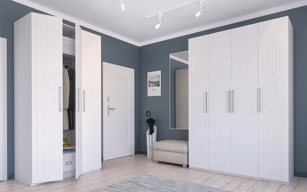 Изображение товара Шкаф ELVA Брис NEM02HS-2D-800/580/2400 (11) (белый)