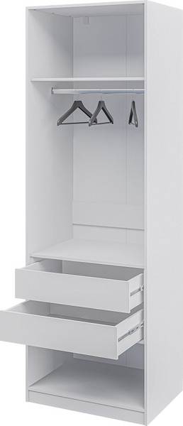 Изображение товара Каркас шкафа ELVA Брис NEM02HP-2S-800/580/2400 (03) (белый)