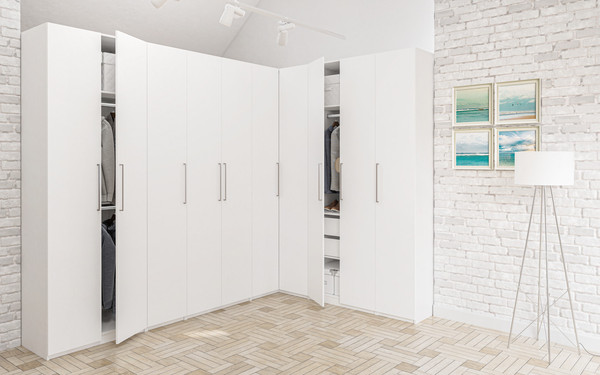 Изображение товара Шкаф ELVA Брис NEM02HС-2D-1000/1000/2400 (05) (белый)