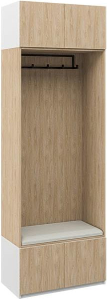 Изображение товара Секция в прихожую ELVA Брис NEM02HS-4D-800/450/2400 (18) (дуб прованс)