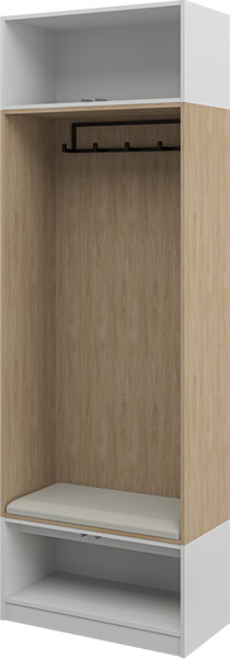 Изображение товара Секция в прихожую ELVA Брис NEM02HS-4D-800/450/2400 (20) (дуб прованс/белый)