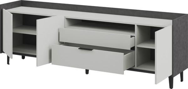 Изображение товара Тумба ELVA Эссен NEM04T-3D2S-2040/400/670 (29) (металл бруклин/лунный камень)