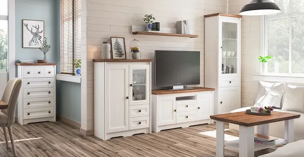 Изображение товара Полка ELVA Вилла NEM07P-900/180/170 (04) (белый/дуб стирлинг)