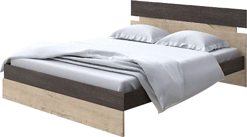 Изображение товара Двуспальная кровать Proson  Milton 180x200 (дуб кантербери/бунратти)