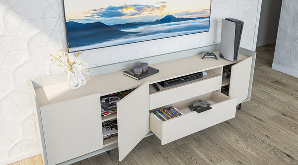 Изображение товара Тумба ELVA Эссен NEM04T-3D2S-2040/400/670 (30) (лунный камень/персидский жемчуг)