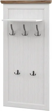 Изображение товара Вешалка для одежды ELVA Вилла NEM07VW-690/260/1380 (04) (белый/дуб стирлинг)