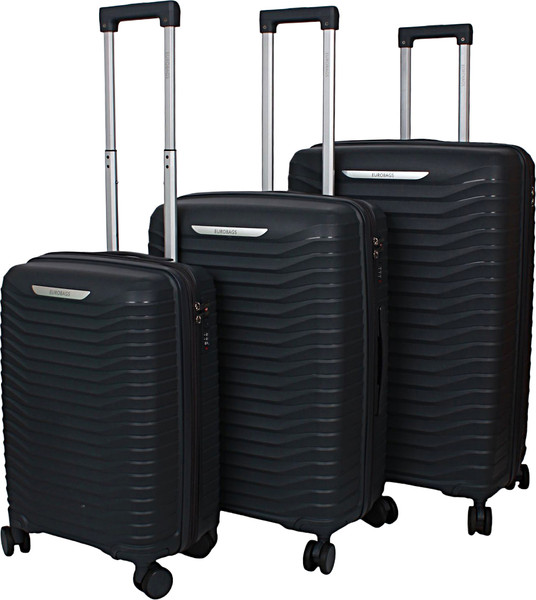 Изображение товара Чемодан на колесах EUROBAGS PP-N21 (L, графит)