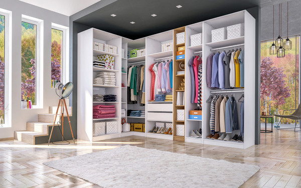 Изображение товара Шкаф ELVA Брис NEM02HP-2D2S-800/580/2400 (11) (белый)