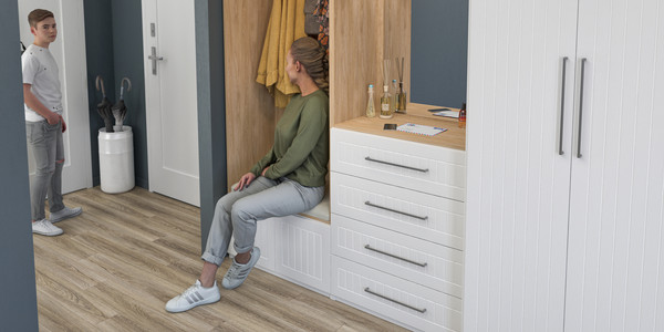 Изображение товара Шкаф ELVA Брис NEM02HP-2D2S-800/580/2400 (11) (белый)