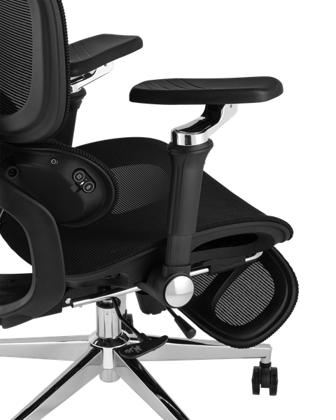 Изображение товара Кресло офисное TopChairs  Prodigy с оттоманкой  (черный)