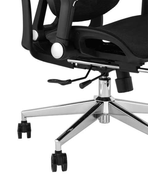 Изображение товара Кресло офисное TopChairs  Prodigy с оттоманкой  (черный)