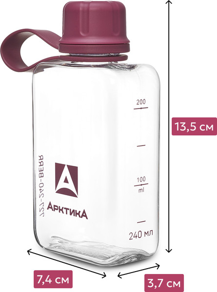 Изображение товара Бутылка для воды Арктика 727-240-BERR (вишня)