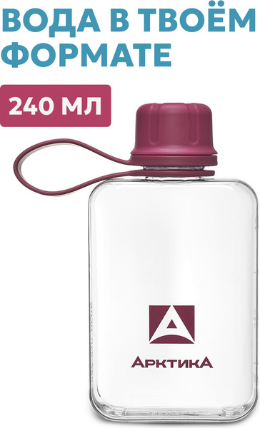 Изображение товара Бутылка для воды Арктика 727-240-BERR (вишня)